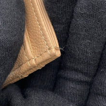 将图像加载到图库查看器中，CHANEL CC Logo Card Case BeigeAP2737 Caviar Leather/Rhinestone
