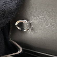 将图像加载到图库查看器中，SAINT LAURENT PARIS Kate Chain Wallet Gray452159 Croco embossed leather
