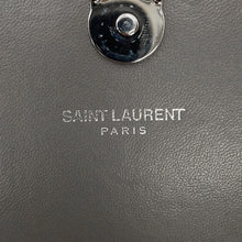 将图像加载到图库查看器中，SAINT LAURENT PARIS Kate Chain Wallet Gray452159 Croco embossed leather

