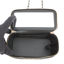 Load image into Gallery viewer, CHANEL Matelasse Vanity ChainShoulder Bag BlackAP1341 Caviar Leather Rhinestone
