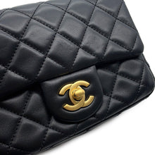Load image into Gallery viewer, CHANEL Mini Matelasse Single Flap Cocoball ChainShoulder Bag BlackAS1786 Lambskin Size Mini
