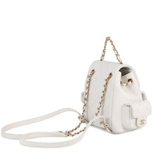 将图像加载到图库查看器中，CHANEL Matelasse Multi-Pocket Backpack WhiteAS4399 Caviar Leather
