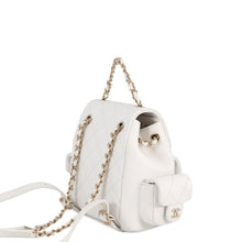 将图像加载到图库查看器中，CHANEL Matelasse Multi-Pocket Backpack WhiteAS4399 Caviar Leather
