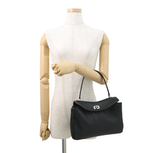 将图像加载到图库查看器中，BALENCIAGA Rodeo 2WAY Shoulder Bag Black789779 Calf Leather Size Small
