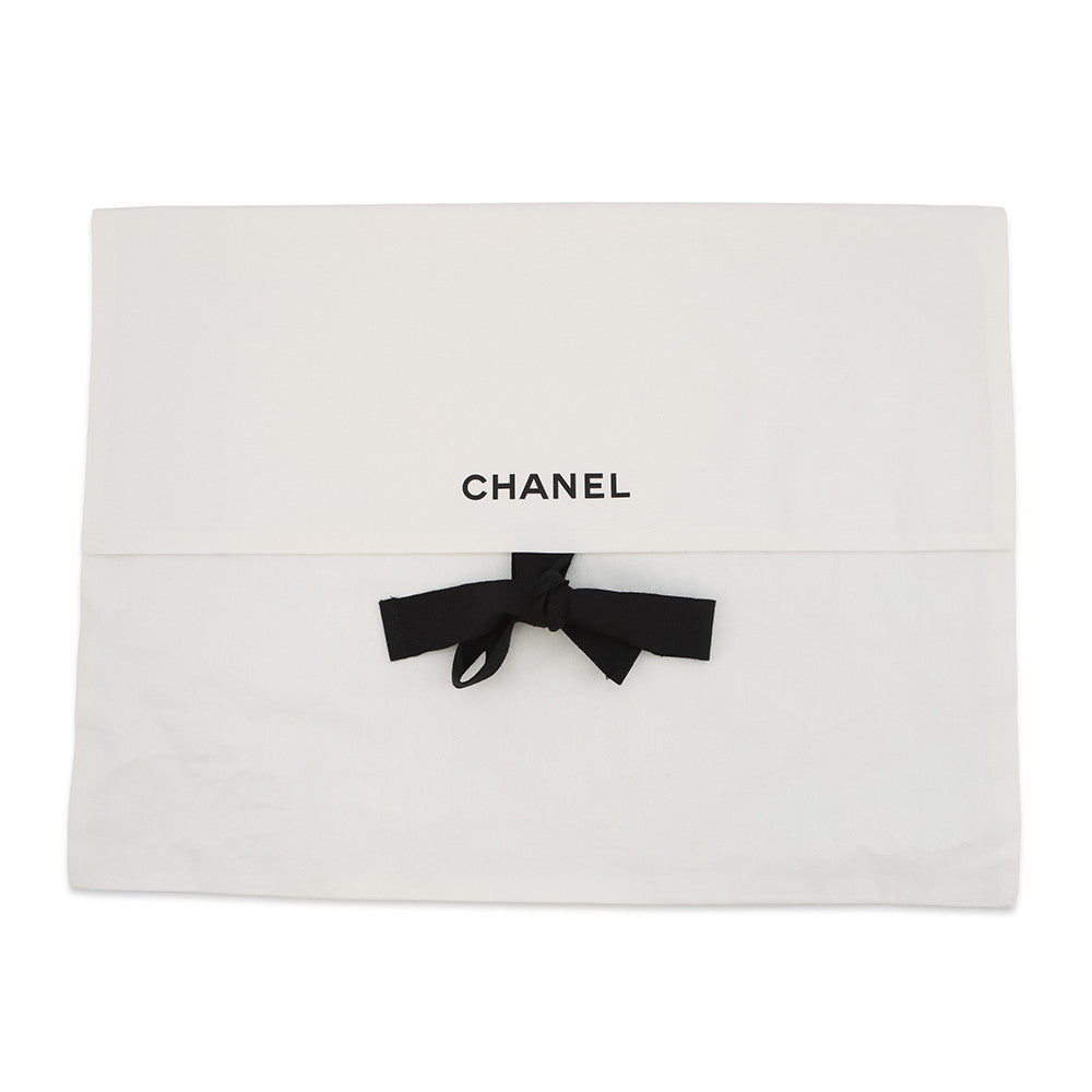 CHANEL pullover polo shirt Size 40 White/Navy/BrownP81087 Cotton