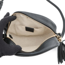 Load image into Gallery viewer, GUCCI Soho Interlocking G Shoulder Bag Black/Beige747779 Leather

