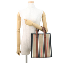 Load image into Gallery viewer, BURBERRY Icon Stripe 2-way Bag Beige/Brown8078433 PVC Leather
