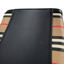 将图像加载到图库查看器中，BURBERRY Icon Stripe Book Tote Beige/Brown80730571 PVC Leather
