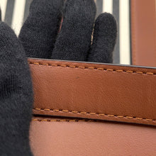 将图像加载到图库查看器中，BURBERRY Icon Stripe Book Tote Beige/Brown80730571 PVC Leather
