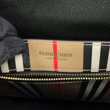 将图像加载到图库查看器中，BURBERRY Icon Stripe Book Tote Beige/Brown80730571 PVC Leather
