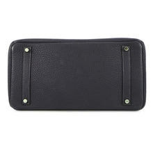 将图像加载到图库查看器中，HERMES Birkin Blue Indigo Togo Leather Size 35
