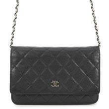 Load image into Gallery viewer, CHANEL Matelasse Chain wallet BlackAP0250 Caviar Leather
