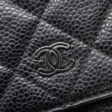 Load image into Gallery viewer, CHANEL Matelasse Chain wallet BlackAP0250 Caviar Leather
