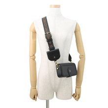 将图像加载到图库查看器中，LOUIS VUITTON Officer Pouch BlackM69841 Leather
