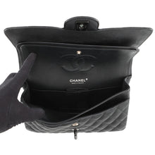 Load image into Gallery viewer, CHANEL Matelasse Double Flap ChainShoulder BlackA01112 Calf Leather Size 25
