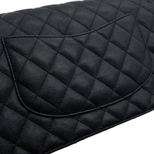 Load image into Gallery viewer, CHANEL Matelasse Double Flap ChainShoulder BlackA01112 Calf Leather Size 25
