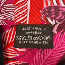 Load image into Gallery viewer, HERMES Twilly Jaguar Quetzal Fuchsia/Rose/Bordeaux Silk100%
