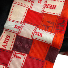 将图像加载到图库查看器中，HERMES Twilly Bolduk Rouge/Bordeaux/Creme Silk100%
