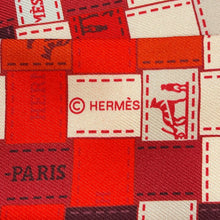 将图像加载到图库查看器中，HERMES Twilly Bolduk Rouge/Bordeaux/Creme Silk100%
