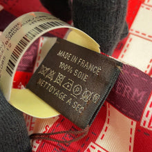 将图像加载到图库查看器中，HERMES Twilly Bolduk Rouge/Bordeaux/Creme Silk100%
