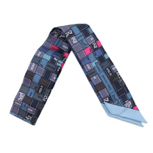 将图像加载到图库查看器中，HERMES Twilly Bolduk Blue/Rosevif/Gris Silk100%
