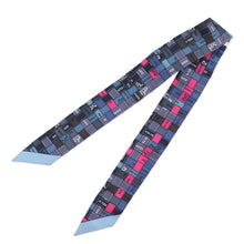 将图像加载到图库查看器中，HERMES Twilly Bolduk Blue/Rosevif/Gris Silk100%
