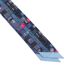 将图像加载到图库查看器中，HERMES Twilly Bolduk Blue/Rosevif/Gris Silk100%
