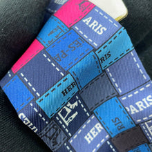 将图像加载到图库查看器中，HERMES Twilly Bolduk Blue/Rosevif/Gris Silk100%
