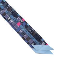 将图像加载到图库查看器中，HERMES Twilly Bolduk Blue/Rosevif/Gris Silk100%
