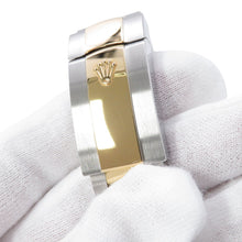 将图像加载到图库查看器中，ROLEX Datejust W41mm Stainless Steel K18YG Slate Dial126333
