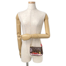 Load image into Gallery viewer, LOUIS VUITTON Mini Pochette Accessories Christmas Limited Edition RedN60259 Damier Ebene Canvas Vivienne
