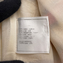 Load image into Gallery viewer, CHANEL Striped Tweed Jacket Size 42 Ivory/Red/BrownP33189 Cotton 38% Silk 38% Polyamide 17% Wool 4% Rayon2% Metal 1%
