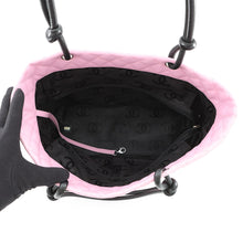 Load image into Gallery viewer, CHANEL Cambon Line Large Tote Pink/BlackA25169 Leather Size Large
