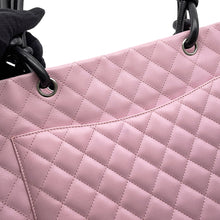 Load image into Gallery viewer, CHANEL Cambon Line Large Tote Pink/BlackA25169 Leather Size Large

