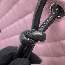 Load image into Gallery viewer, CHANEL Cambon Line Large Tote Pink/BlackA25169 Leather Size Large
