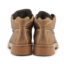 Load image into Gallery viewer, LOUIS VUITTON Oberkampf Line EncreBoots Brown/Gold Leather Rhinestone Size 10
