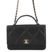 Load image into Gallery viewer, CHANEL Matelasse Chain wallet BlackAP4931 Caviar Leather

