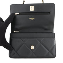 Load image into Gallery viewer, CHANEL Matelasse Chain wallet BlackAP4931 Caviar Leather
