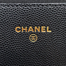 Load image into Gallery viewer, CHANEL Matelasse Chain wallet BlackAP4931 Caviar Leather
