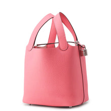 Load image into Gallery viewer, HERMES Picotin Lock Rose Azalee Taurillon Clemence Size PM
