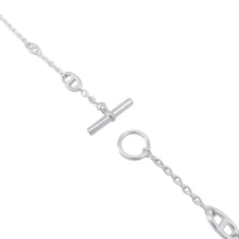 将图像加载到图库查看器中，HERMES Chaine d'Ancre Farandole Necklace Size 160 SV925
