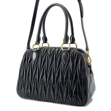 将图像加载到图库查看器中，MIUMIU Materassee 2WAY Shoulder Bag Black5BB072 Leather
