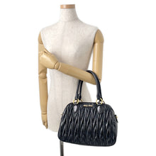 将图像加载到图库查看器中，MIUMIU Materassee 2WAY Shoulder Bag Black5BB072 Leather
