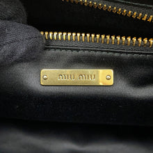 将图像加载到图库查看器中，MIUMIU Materassee 2WAY Shoulder Bag Black5BB072 Leather
