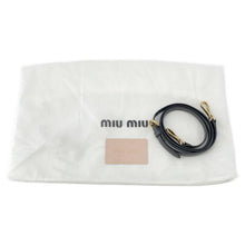 将图像加载到图库查看器中，MIUMIU Materassee 2WAY Shoulder Bag Black5BB072 Leather
