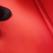 将图像加载到图库查看器中，HERMES Beansufla Orange Field Epsom
