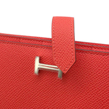 将图像加载到图库查看器中，HERMES Beansufla Orange Field Epsom
