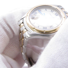 将图像加载到图库查看器中，CARTIER PANTHERE Cougar 2 Row SM W26mm Stainless Steel K18YG Silver DialW35005B6
