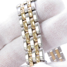 将图像加载到图库查看器中，CARTIER PANTHERE Cougar 2 Row SM W26mm Stainless Steel K18YG Silver DialW35005B6
