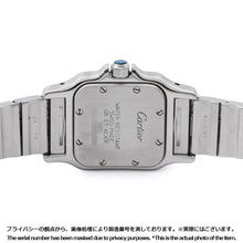 将图像加载到图库查看器中，CARTIER Santos Garbe SM 35.5mm × 23.5mm Stainless Steel K18YG White DialW20012C4
